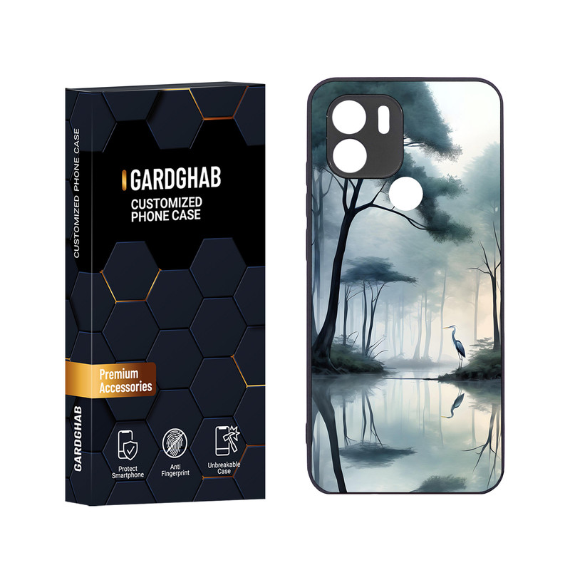 کاور گارد قاب مدل دور ژله ای منظره و طبیعت مناسب برای گوشی موبایل شیائومی Redmi A1 Plus / A2 Plus / Poco C50 / Poco C51