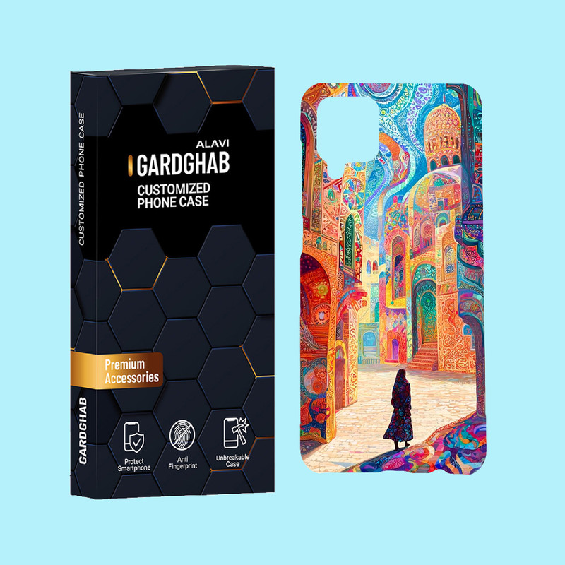 کاور گارد قاب علوی مدل هنری مناسب برای گوشی موبایل سامسونگ Galaxy A12