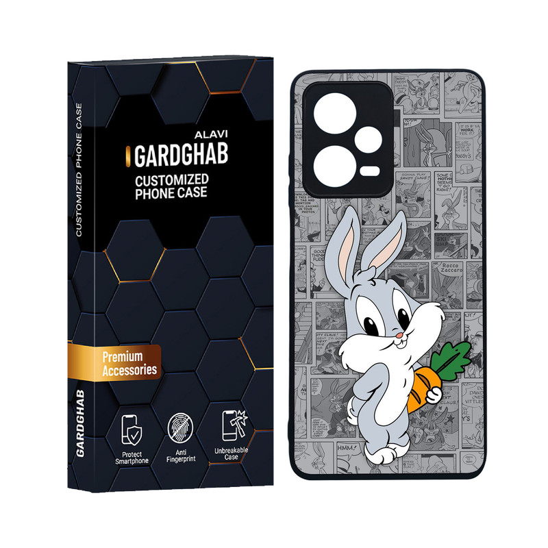 کاور گارد قاب علوی مدل دورژله ای کارتنی و انیمه مناسب برای گوشی موبایل شیائومی Redmi Note 12 Pro 5G