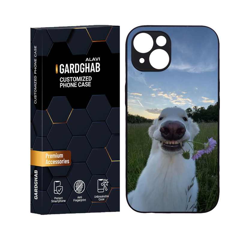 کاور گارد قاب علوی مدل دورژله ای حیوانات مناسب برای گوشی موبایل اپل iPhone 14