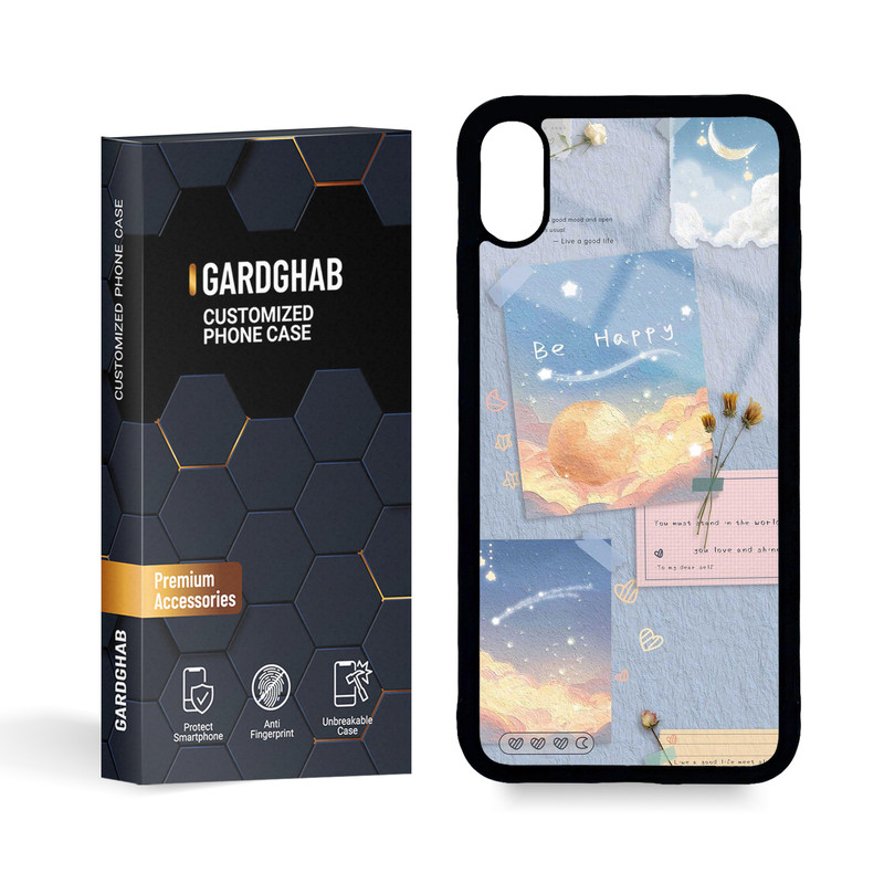 کاور گارد قاب مدل پشت گلس فانتزی مناسب برای گوشی موبایل اپل iPhone Xs MAX