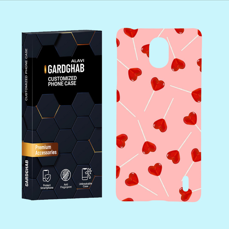 کاور گارد قاب علوی مدل عاشقانه مناسب برای گوشی موبایل نوکیا 1Plus
