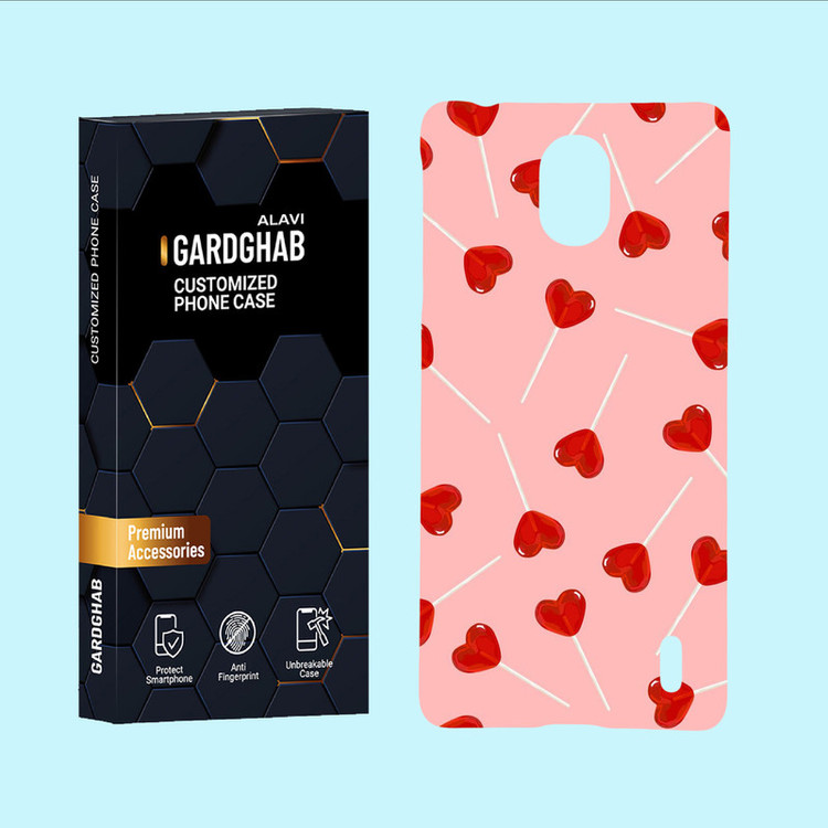 کاور گارد قاب علوی مدل عاشقانه مناسب برای گوشی موبایل نوکیا 1Plus