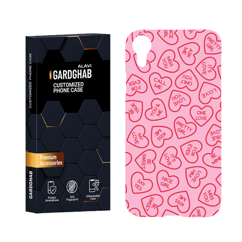 کاور گارد قاب علوی مدل عاشقانه مناسب برای گوشی موبایل اپل iPhone XR
