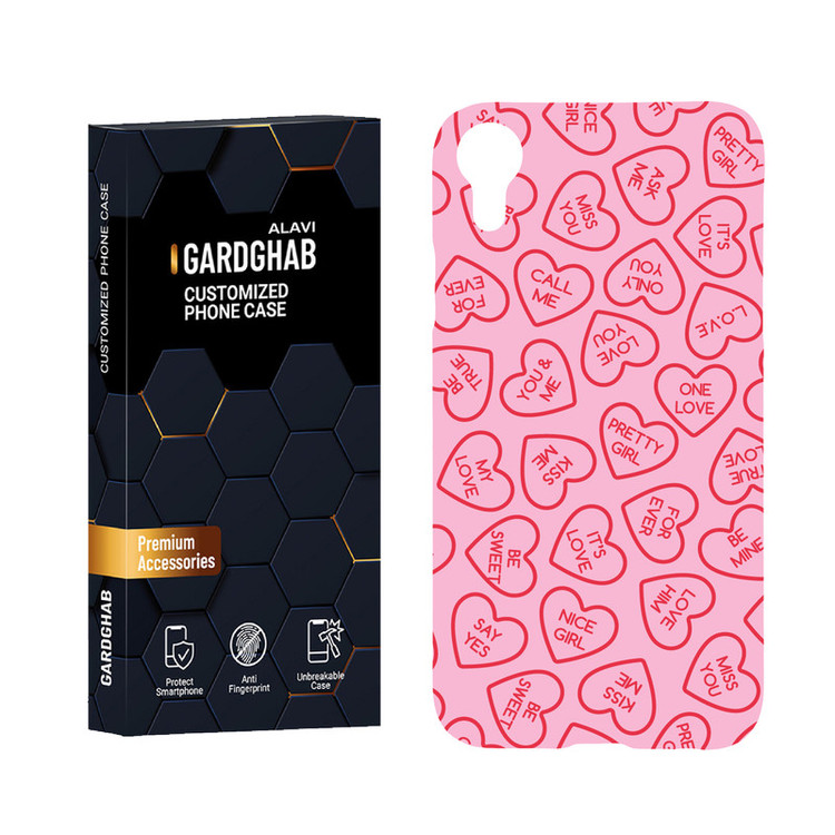 کاور گارد قاب علوی مدل عاشقانه مناسب برای گوشی موبایل اپل iPhone XR