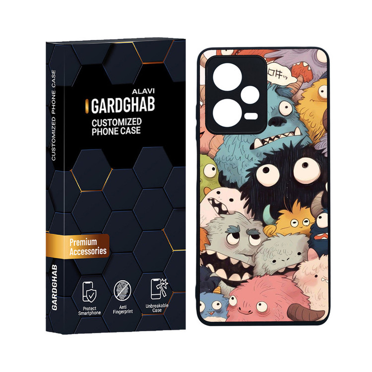 کاور گارد قاب علوی مدل دورژله ای انیمه مناسب برای گوشی موبایل شیائومی Redmi Note 12 Pro 5G