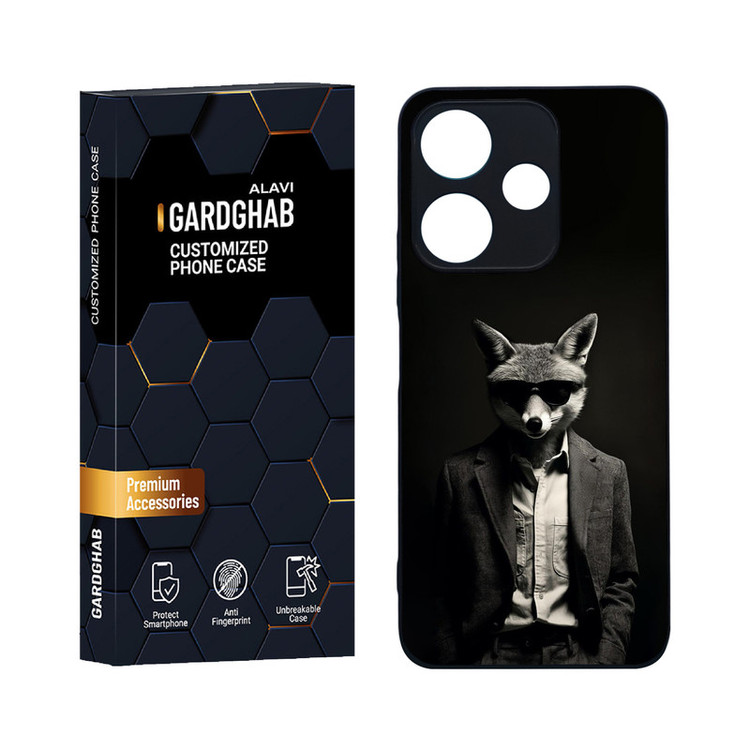 کاور گارد قاب علوی مدل دورژله ای کارتنی و انیمه مناسب برای گوشی موبایل شیائومی Redmi 13 4G / 5G