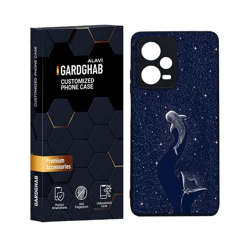 کاور گارد قاب علوی مدل دورژله ای هنری مناسب برای گوشی موبایل شیائومی Redmi Note 12 Pro 5G