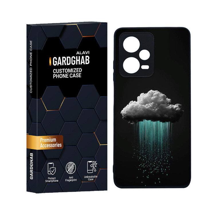 کاور گارد قاب علوی مدل دورژله ای هنری مناسب برای گوشی موبایل شیائومی Redmi Note 12 Pro 5G