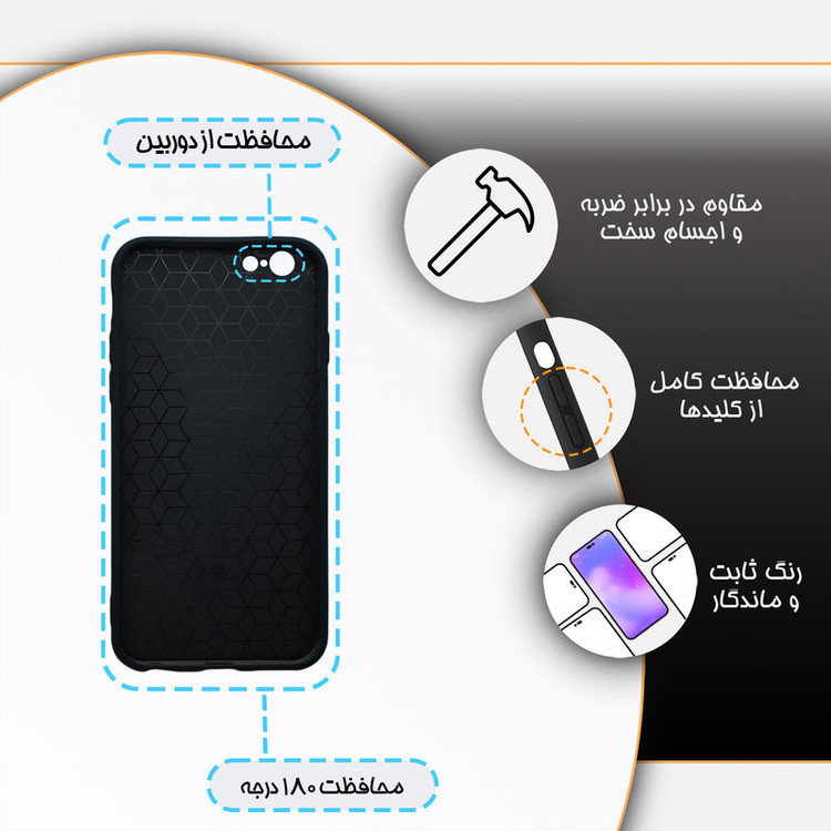 کاور گارد قاب مدل کهکشان مناسب برای گوشی موبایل اپل iPhone 6 / 6S