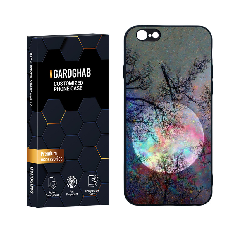 کاور گارد قاب مدل کهکشان مناسب برای گوشی موبایل اپل iPhone 6 / 6S