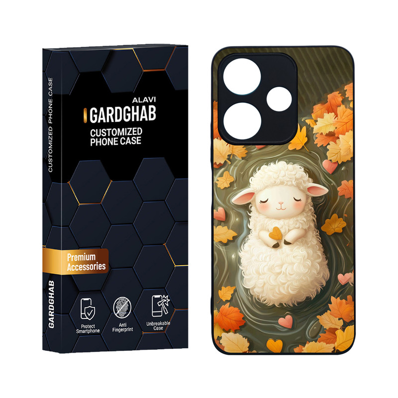 کاور گارد قاب علوی مدل دورژله ای کارتنی و انیمه مناسب برای گوشی موبایل شیائومی Redmi 13 4G / 5G