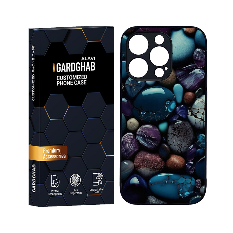 کاور گارد قاب علوی مدل دورژله ای هنری مناسب برای گوشی موبایل اپل iPhone 14 Pro