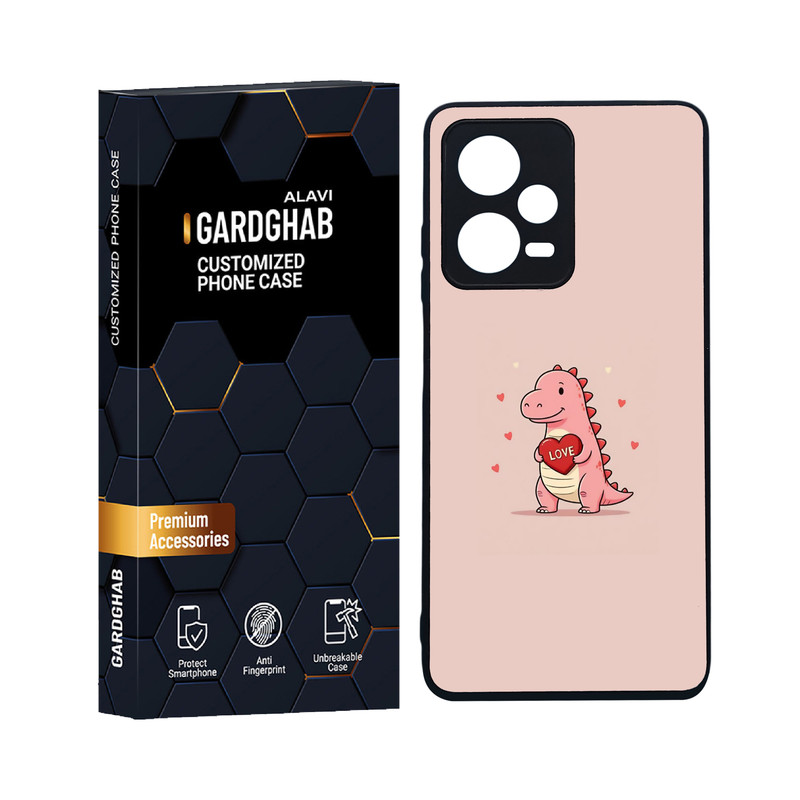 کاور گارد قاب علوی مدل دورژله ای عاشقانه مناسب برای گوشی موبایل شیائومی Redmi Note 12 Pro 5G