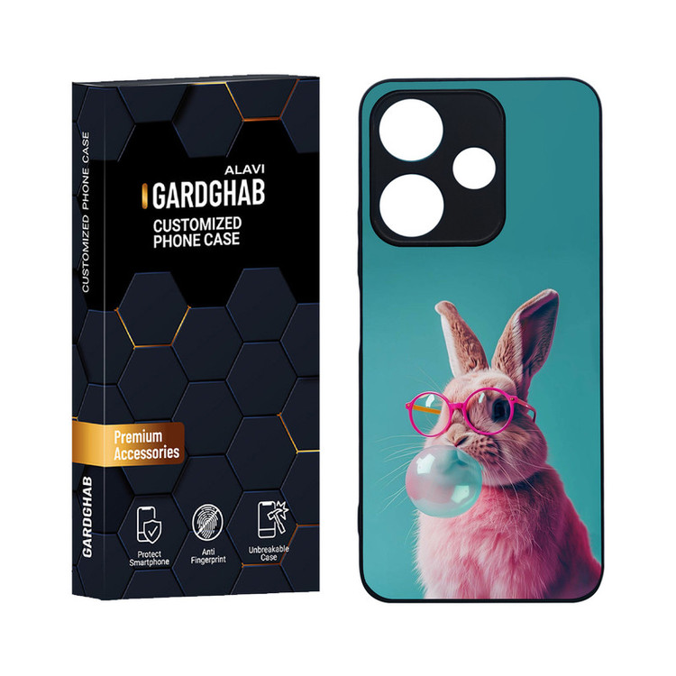 کاور گارد قاب علوی مدل دورژله ای فانتزی مناسب برای گوشی موبایل شیائومی Redmi 13 4G / 5G