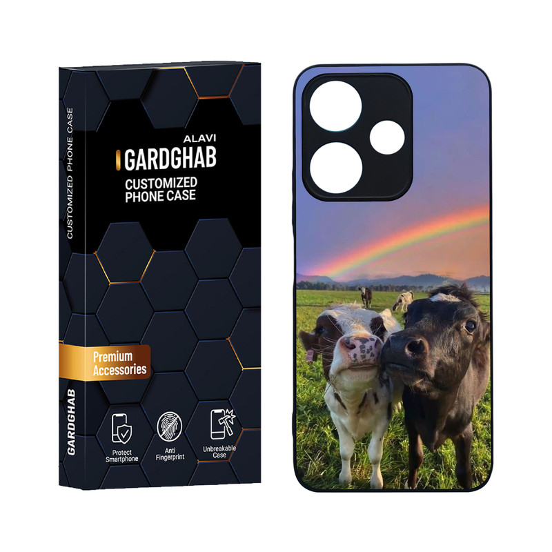 کاور گارد قاب علوی مدل دورژله ای حیوانات مناسب برای گوشی موبایل شیائومی Poco M6 4G