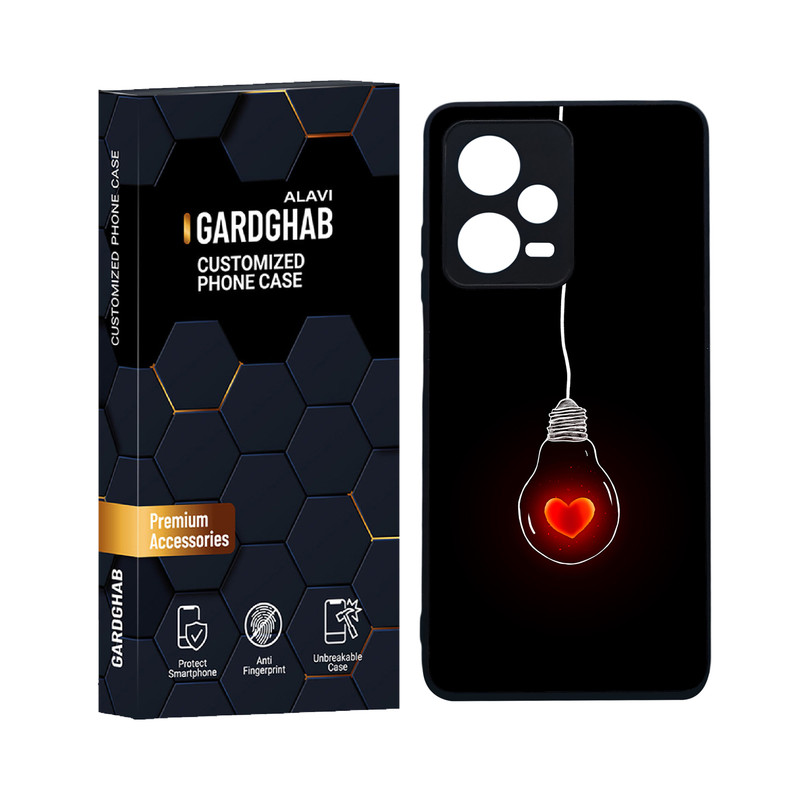 کاور گارد قاب علوی مدل دورژله ای عاشقانه مناسب برای گوشی موبایل شیائومی Redmi Note 12 Pro 5G