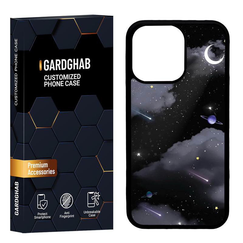 کاور گارد قاب مدل پشت گلس هنری مناسب برای گوشی موبایل اپل iPhone 13 Pro