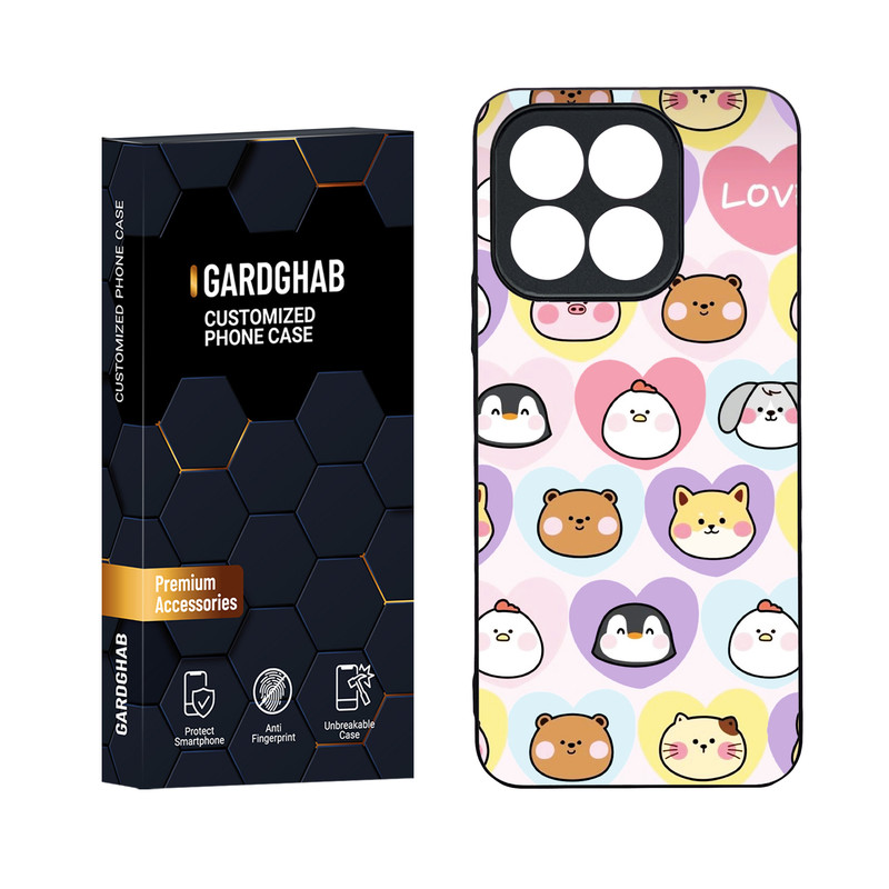 کاور گارد قاب مدل دور ژله ای فانتزی مناسب برای گوشی موبایل آنر Honor X8b 4G
