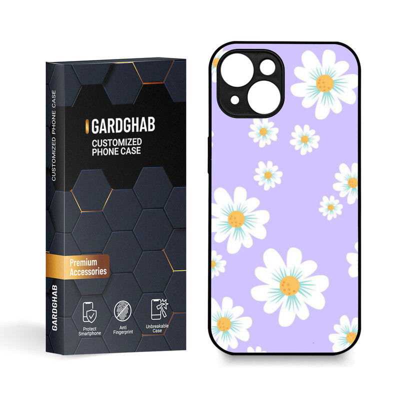 کاور گارد قاب مدل گل مناسب برای گوشی موبایل اپل iPhone 15