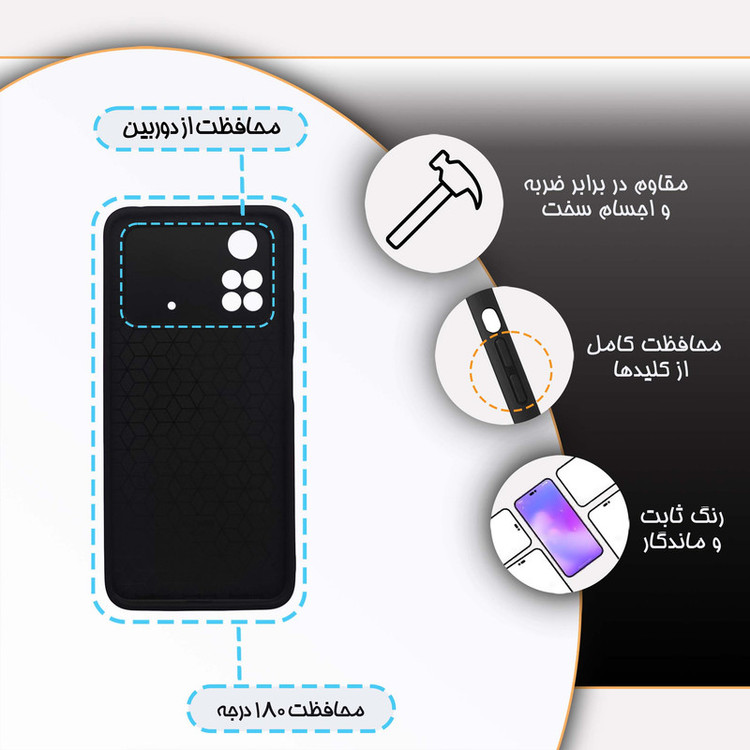 کاور گارد قاب مدل فانتزی مناسب برای گوشی موبایل شیائومی Poco M4 Pro 4G
