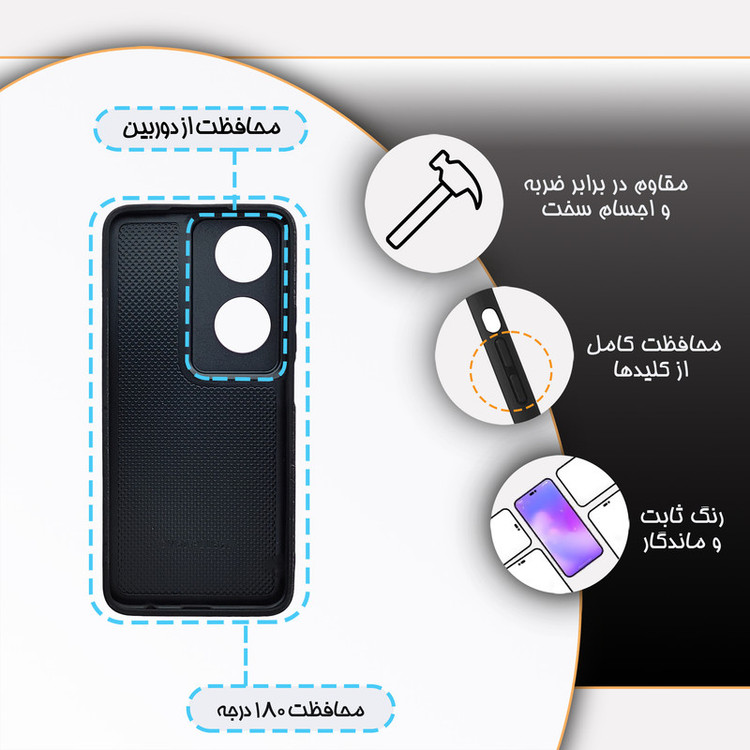کاور گارد قاب علوی مدل دور ژله ای فانتزی مناسب برای گوشی موبایل آنر X7B 4G
