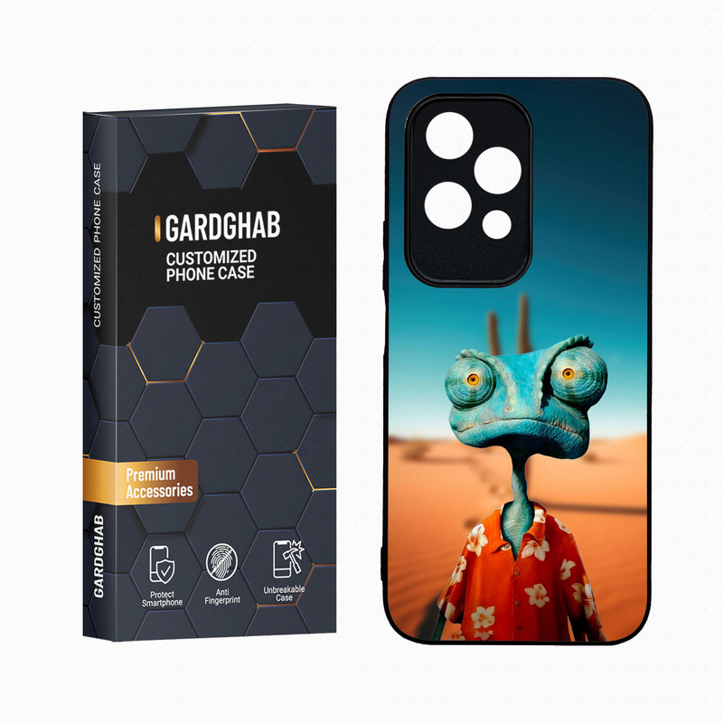 کاور گارد قاب مدل دور ژله ای پشت گلس پسرانه مناسب برای گوشی موبایل آنر 200Lite 5G