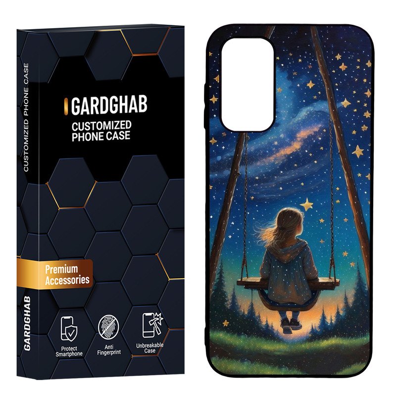 کاور گارد قاب مدل پشت گلس دخترانه مناسب برای گوشی موبایل سامسونگ Galaxy A14
