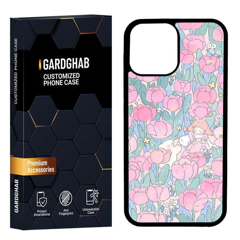 کاور گارد قاب مدل پشت گلس دخترانه مناسب برای گوشی موبایل اپل iPhone 13 Pro Max