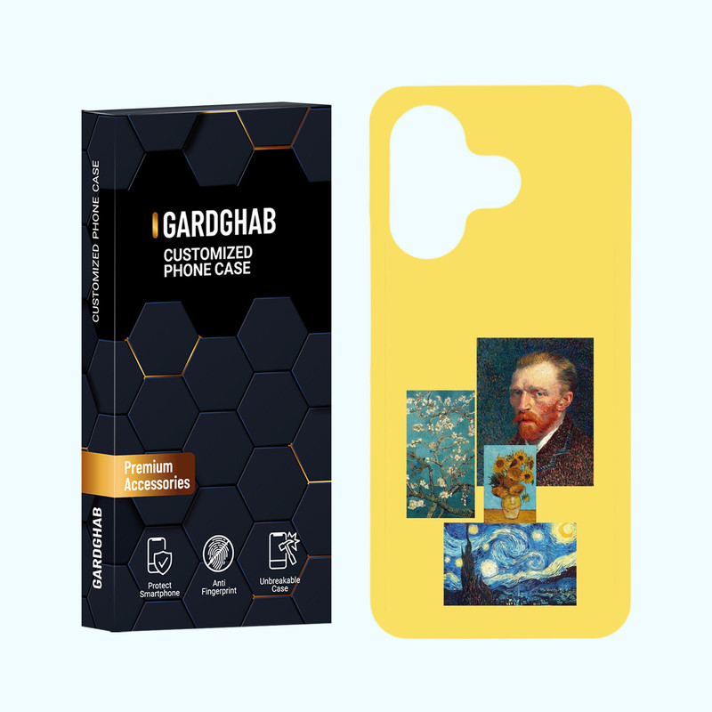 کاور گارد قاب مدل هنری مناسب برای گوشی موبایل شیائومی Redmi 13 4G / 5G
