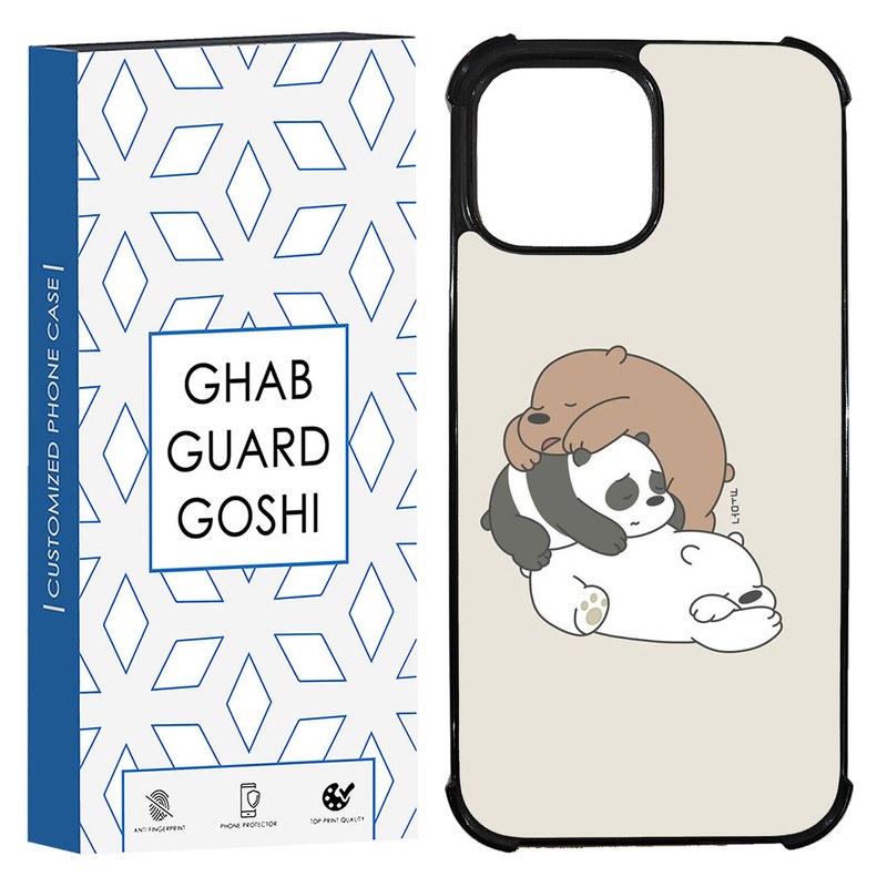 کاور قاب گارد گوشی طرح سه خرس کله پوک کد TPU-274 مناسب برای گوشی موبایل اپل Iphone 13 / 14