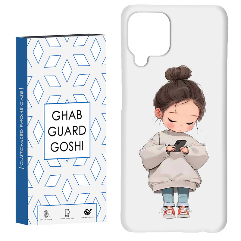 کاور قاب گارد گوشی طرح دختر ملوس کد Dimo-955 مناسب برای گوشی موبایل سامسونگ Galaxy A12 / Galaxy M12