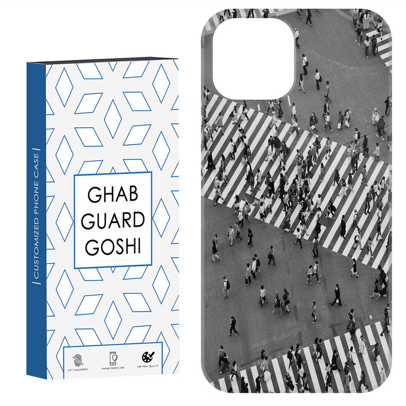 کاور قاب گارد گوشی طرح خیابون شلوغ کد Dimo-733 مناسب برای گوشی موبایل اپل  IPHONE 13 / 14