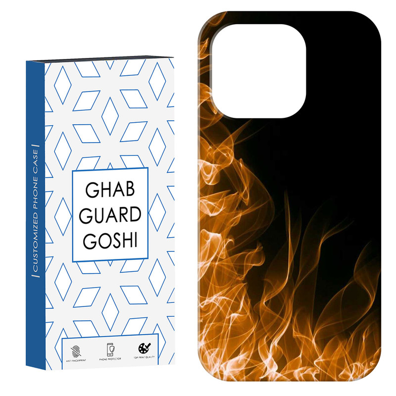 کاور قاب گارد گوشی طرح آتیش کد Dimo-932 مناسب برای گوشی موبایل اپل  IPHONE 15 PRO