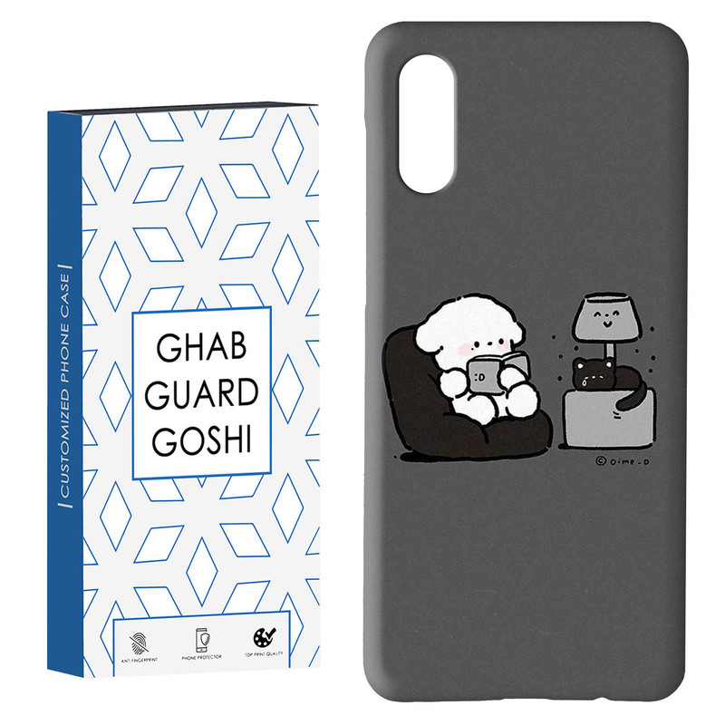 کاور قاب گارد گوشی طرح خرس و گربه کد Dimo-849 مناسب برای گوشی موبایل سامسونگ Galaxy A02 / M02