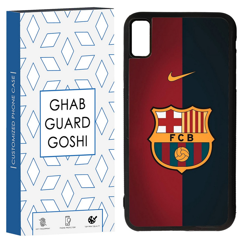 کاور قاب گارد گوشی طرح تیم بارسلونا کد TPU-090 مناسب برای گوشی موبایل اپل Iphone XS MAX/ Iphone X MAX