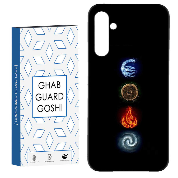 کاور قاب گارد گوشی طرح 4 عنصر کد Dimo-449 مناسب برای گوشی موبایل سامسونگ Galaxy A34 / A34 5g