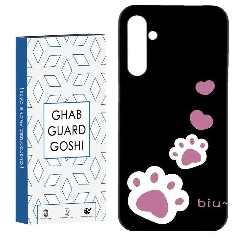 کاور قاب گارد گوشی طرح رد پا گربه کد Dimo-903 مناسب برای گوشی موبایل سامسونگ Galaxy A34 / A34 5g