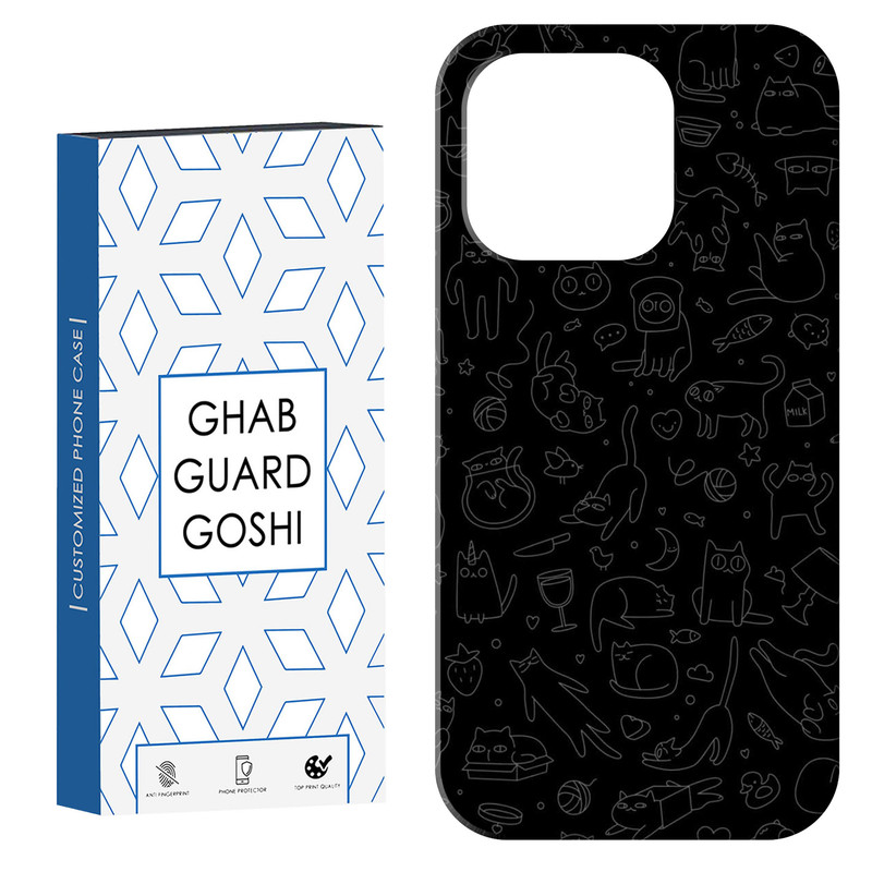 کاور قاب گارد گوشی طرح گربه مینیمال کد Dimo-817 مناسب برای گوشی موبایل اپل  IPHONE 16 PRO MAX