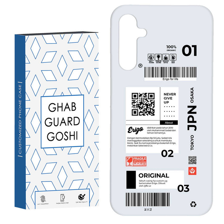 کاور قاب گارد گوشی طرح بلیط ژاپن کد Dimo-498 مناسب برای گوشی موبایل سامسونگ Galaxy A54