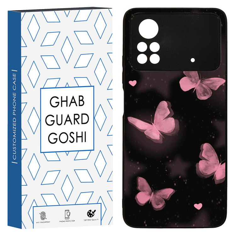 کاور قاب گارد گوشی طرح پروانه کد TPU-182 مناسب برای گوشی موبایل شیائومی POCO M4 PRO 4G