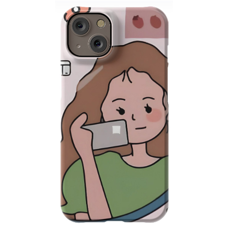 کاور طرح دختر کد DIMO-005 مناسب برای گوشی موبایل اپل  iphone 13 / 14