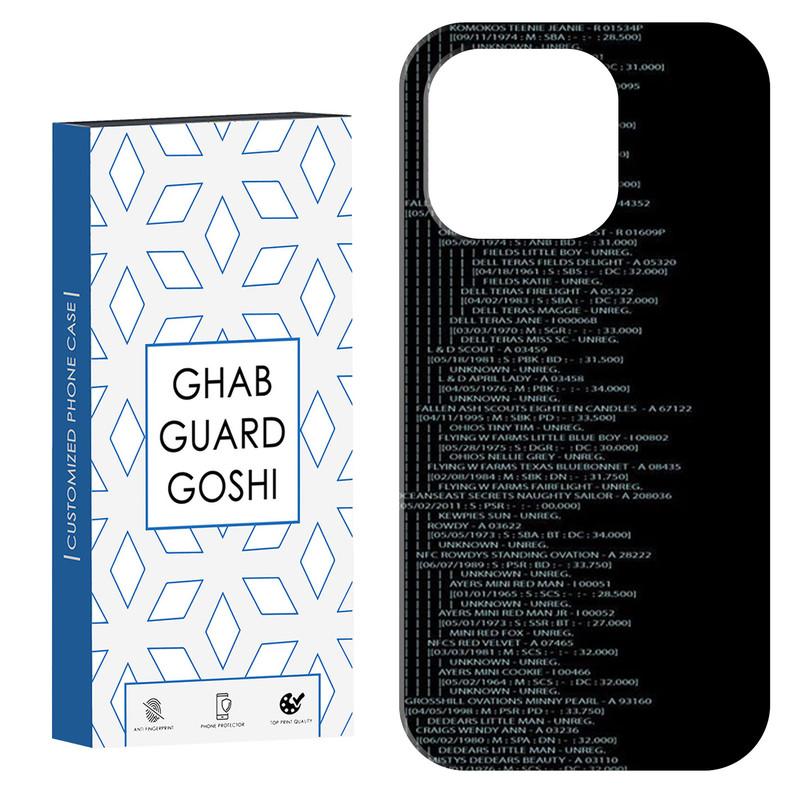 کاور قاب گارد گوشی طرح برنامه نویس کد Dimo-448 مناسب برای گوشی موبایل اپل  IPHONE 16 PRO MAX