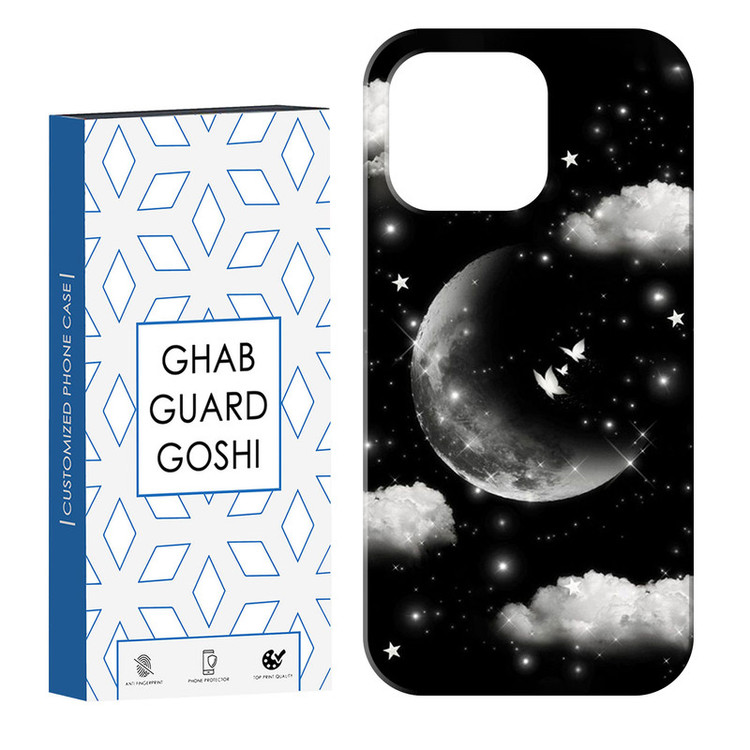 کاور قاب گارد گوشی طرح ابر و ماه کد Dimo-435 مناسب برای گوشی موبایل اپل IPHONE 13 PRO