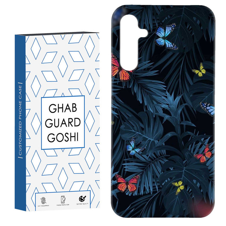 کاور قاب گارد گوشی طرح برگ و پروانه کد Dimo-756 مناسب برای گوشی موبایل سامسونگ Galaxy A54