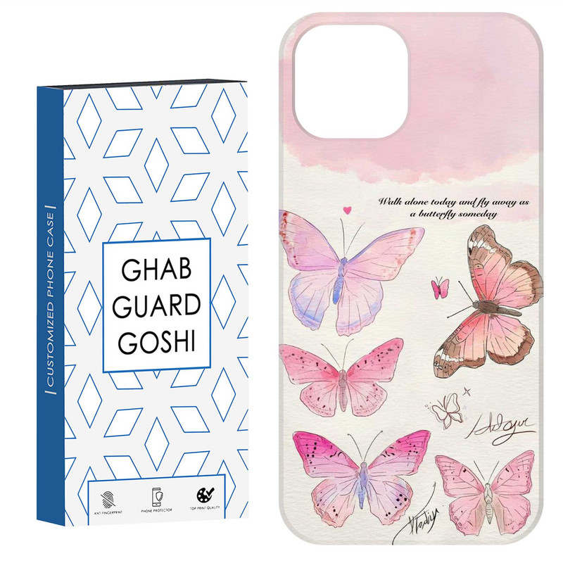 کاور قاب گارد گوشی طرح پروانه کد Dimo-347 مناسب برای گوشی موبایل اپل  IPHONE 12 / 12 PRO