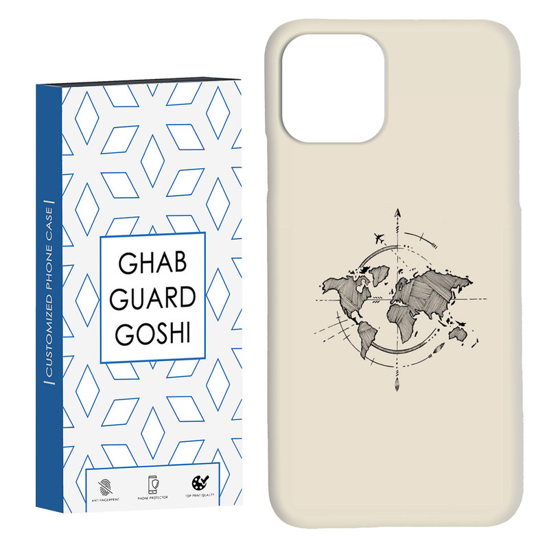 کاور قاب گارد گوشی طرح نقشه کد Dimo-175 مناسب برای گوشی موبایل اپل  IPHONE 11