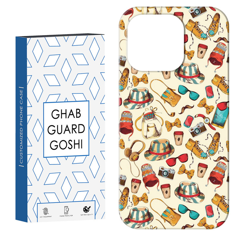 کاور قاب گارد گوشی طرح عینک و کلاه کد Dimo-788 مناسب برای گوشی موبایل اپل IPHONE 15 PRO MAX
