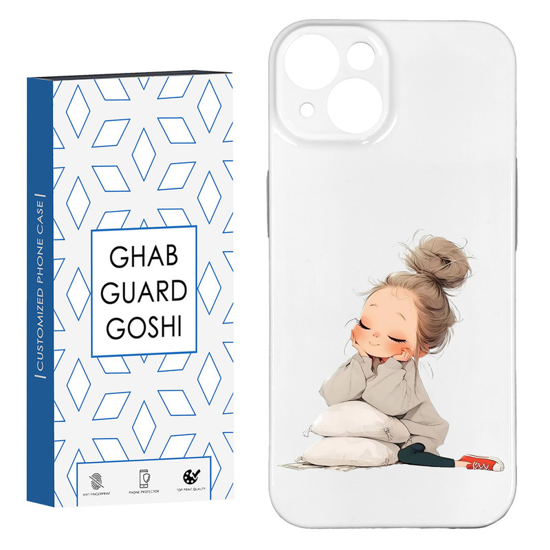 کاور قاب گارد گوشی طرح فانتزی دختر ملوس  کد HARD-012   مناسب برای گوشی موبایل اپل IPHONE 15