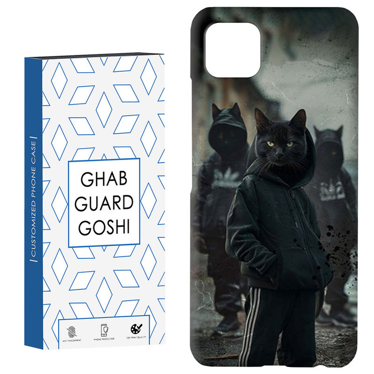 کاور قاب گارد گوشی طرح گربه سیاه کد Dimo-356 مناسب برای گوشی موبایل سامسونگ GALAXY A22 5G